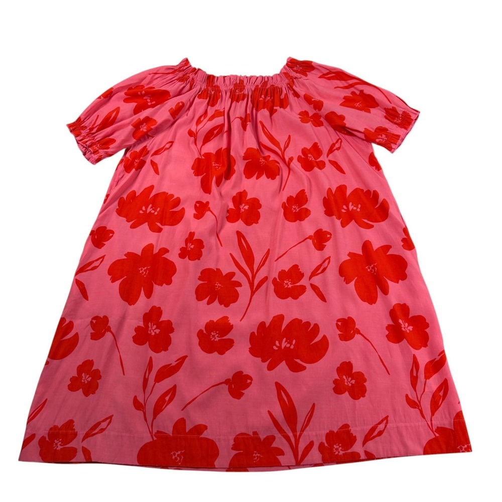 Mersea Ibiza Floral Dress Sz XL Pink Red Coastal Cottage Boho Romantic Resort - Picture 6 of 8
